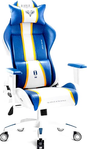 Diablo X-one 2.0 silla gaming color azul, blanca