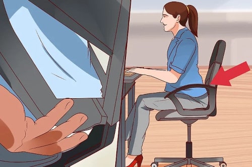 ajustar espalda y respaldo silla escritorio